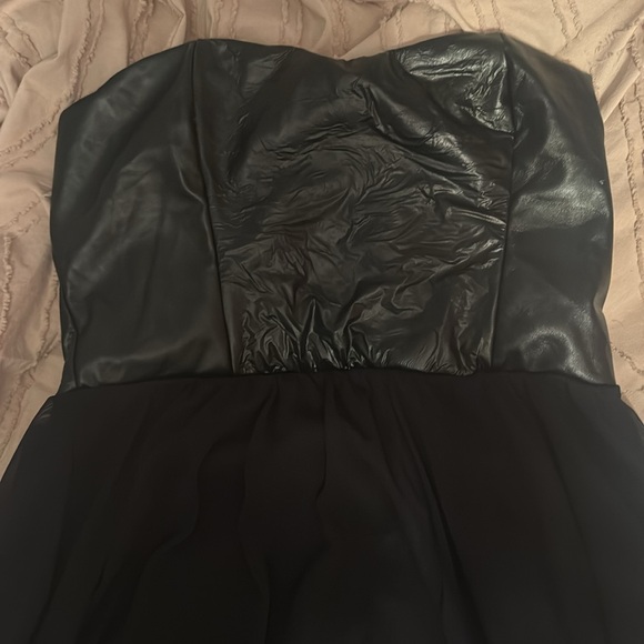 Leather top dress - Picture 2 of 4